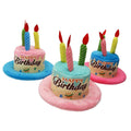 Dog Birthday Party Hat — Cute Plush Pet Birthday Hat with Strap